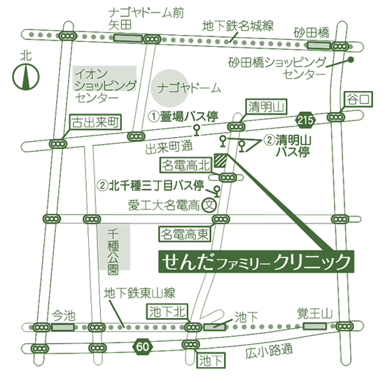 せんだファミリークリニック地図